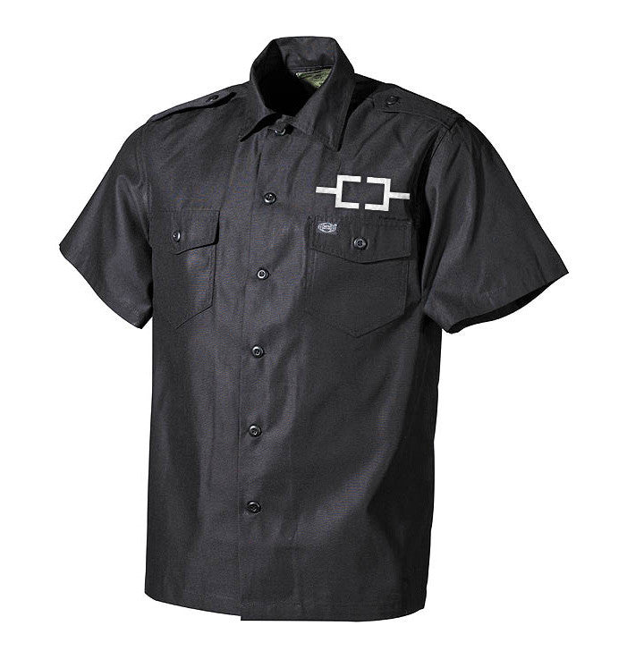 Omnium Gatherum, Bracket Logo, Worker Shirt